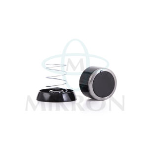 RING STAINLESS STEEL BLACK KNOB SET