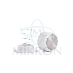 INSIDE STAINLESS STEEL WHITE KNOB SET
